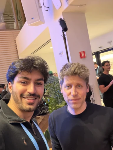 Selfie with a fellow event attendee