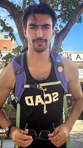 Portrait in a university sports shirt