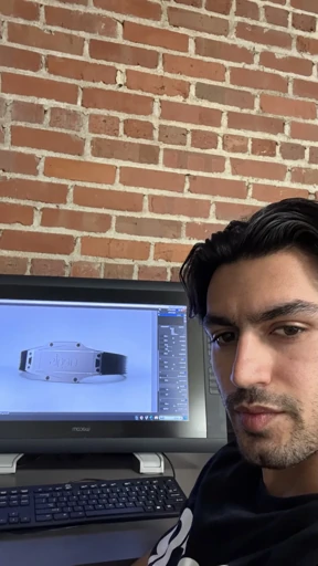 Working on a laptop outdoors